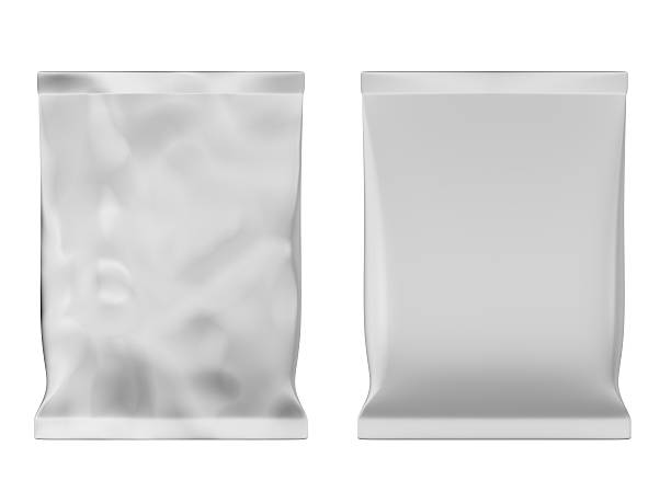 Two food bags in varying degrees of condition stock photo