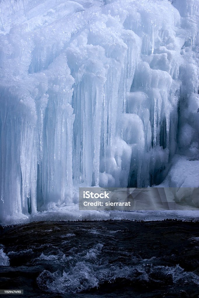 Cascata de gelo - Royalty-free Azul Foto de stock