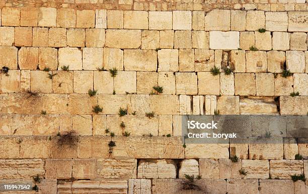 Pedras Do Muro Das Lamentações Jerusalém - Fotografias de stock e mais imagens de Jerusalém - Jerusalém, Muro das Lamentações, Parede