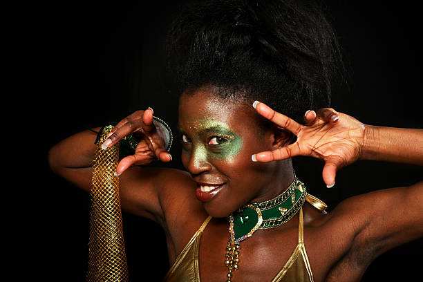 Modern female tribal dancer.