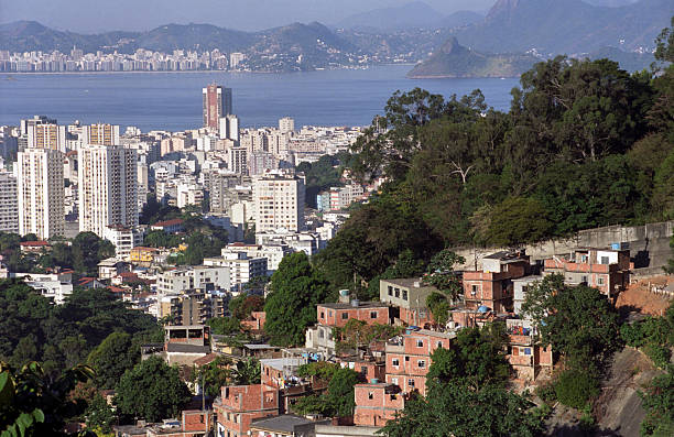 리우데자네이로발 조영제 city-빈민가 - slum rio de janeiro poverty brazil 뉴스 사진 이미지