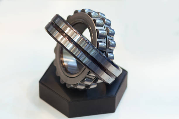 istock Bearing close-up on an exhibition stand. Industry 1159479045