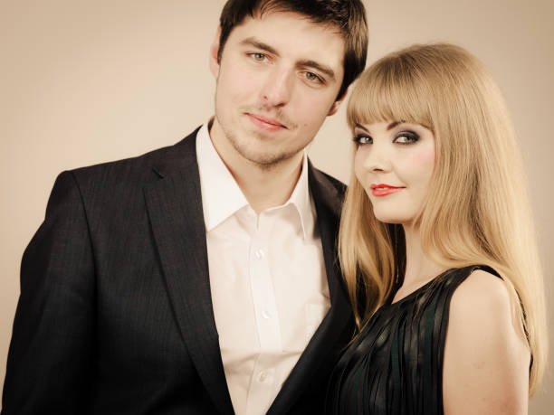 istock Happy elegant couple lovers. 1159479209