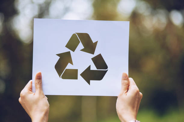 istock save world ecology concept environmental conservation with hands holding cut out paper recycle showing 1159480710