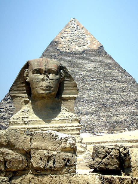 istock Great Sphinx of Giza and Khafre Pyramid 115948395