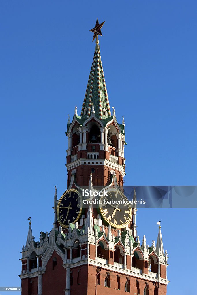 Kremlin tower in Moscow on Red square Famous Kremlin tower in Moscow on Red square, Russia Architecture Stock Photo