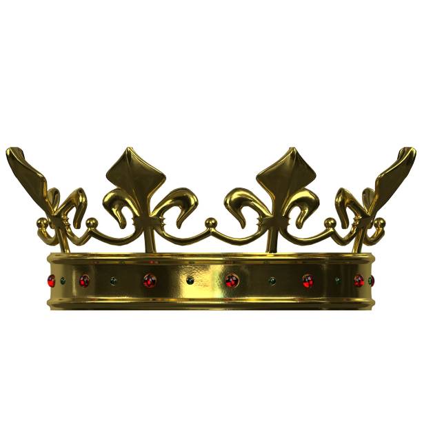 istock Gold crown with gems 1 1159491081