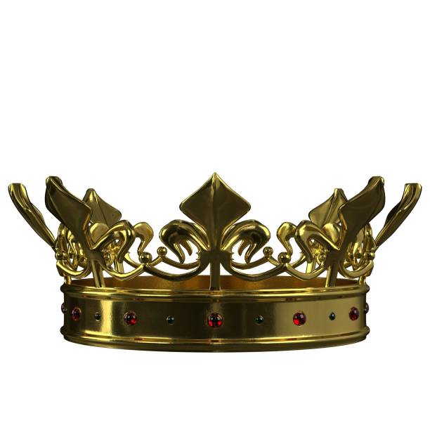 istock Gold crown with gems 1 1159491083