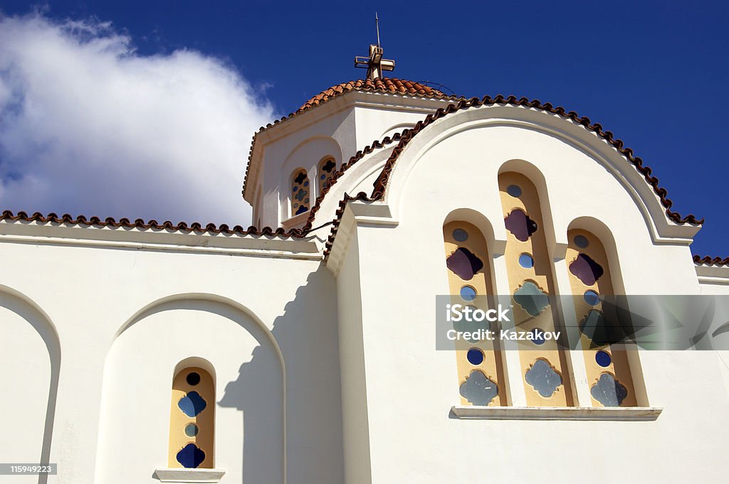 Church An Cretan orthodox church Architecture Stock Photo