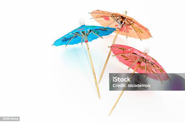 Three Party Umbrellas Stock Photo - Download Image Now - Drink Umbrella, Document, Umbrella