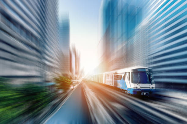 istock BTS sky train in Bangkok Thailand with motion blur effect 1159497783