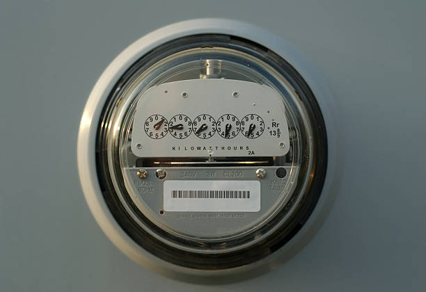 Electric Meter Electrical Power Meter kilowatt stock pictures, royalty-free photos & images