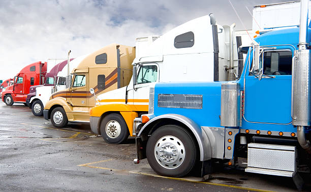 istock Semi-Truck Convoy 115951398