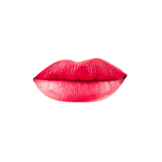 istock Red mouth painted by red lipstick 1159519854