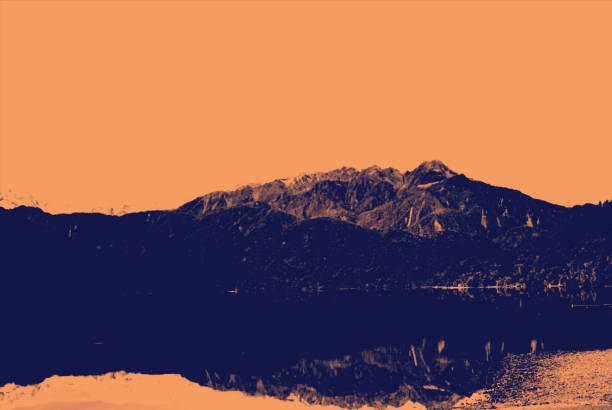 istock Landscape Background in a Minimalist Monochrome Style 1159522669
