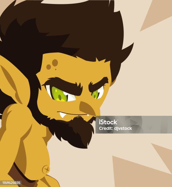 Caveman Ugly Fairytale Avatar Character Stock Illustration - Download Image Now - Animal, Cartoon, Caveman