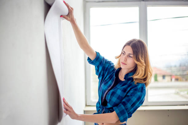 Young couple getting ready for home remodeling