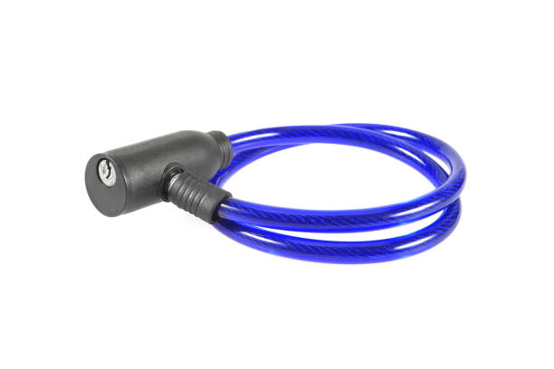 istock blue bike Lock isolated on white 1159530101