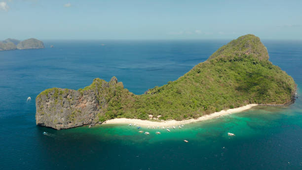 istock Tropical island with sandy beach. El nido, Philippines 1159531919