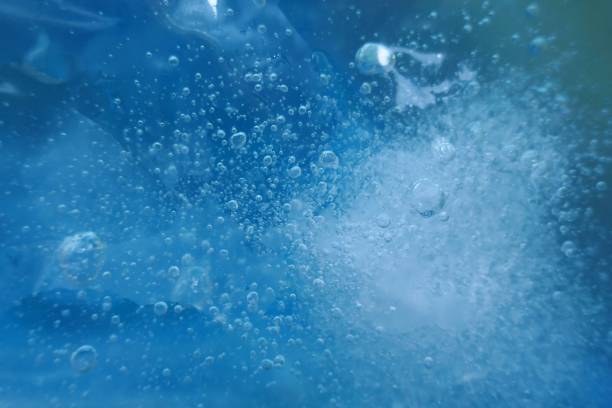 istock Ice macro background. Texture of blue ice . Freshness and cold 1159532827