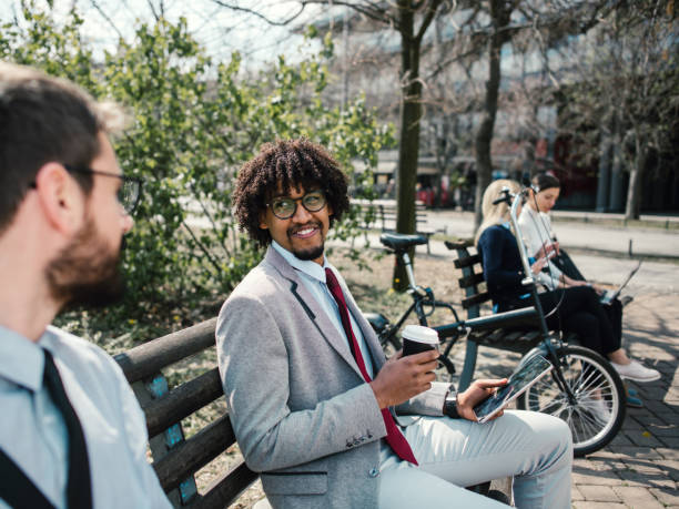 istock Business people having a coffee break 1159538052