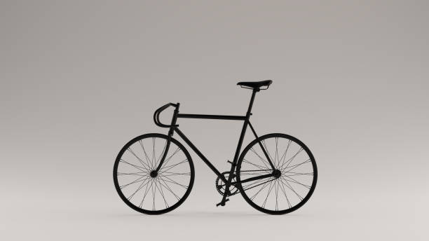 istock Black Fixed Gear Racing Bike 1159539325
