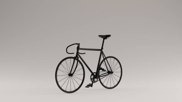 istock Black Fixed Gear Racing Bike 1159539412