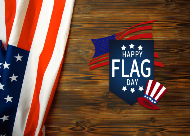 istock Happy American Flag Day background - Image 1159540293