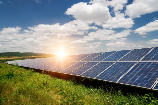 istock Solar panel, photovoltaic, alternative electricity source - concept of sustainable resources 1159542460