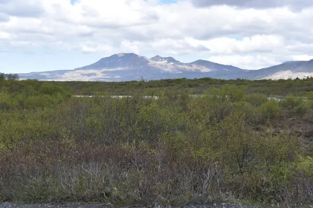 Photo of Landscape at the Thingvellir National Park near Reykjavik at the Golden Circle in Iceland