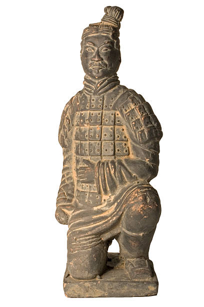 Terracotta Warrior - Clipping Path included stock photo