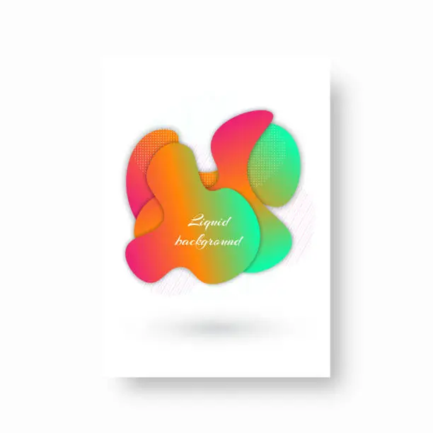 Vector illustration of Smooth shapes with gradient