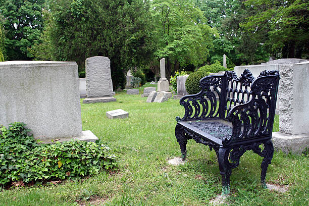 istock Bench In Hollywood Cemetery From Richmond, Virginia 115955156