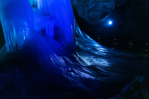 Dachstein Giant Ice Cave, Austria. Amazing cave with Ice Formations and interesting history. Austrian Alps.