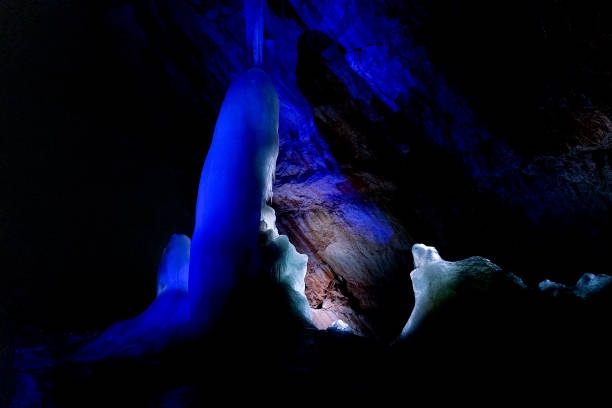 istock Dachstein Giant Ice Cave, Austria. Amazing cave with Ice Formations and interesting history. Austrian Alps. 1159552125