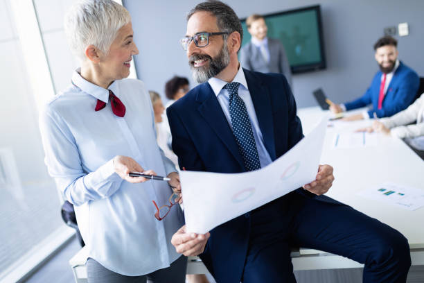 istock Collaboration and analysis by business people working in office 1159555773