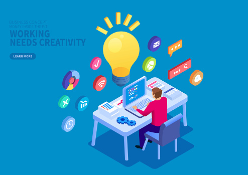 Work Inpirations Work And Inspiration Stock Illustration - Download Image Now ...