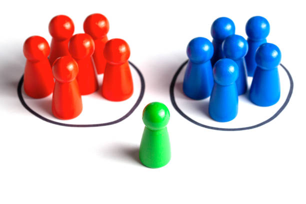 istock The leader chooses from two business teams 1159562551