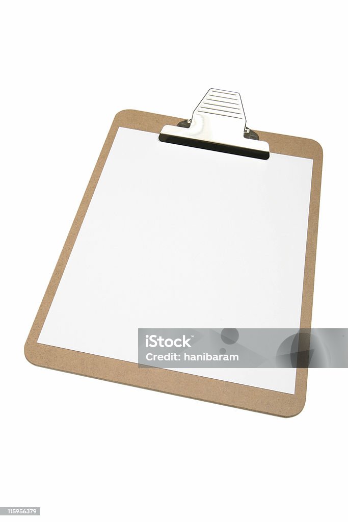 Clip board e carta bianco - Foto stock royalty-free di Affari