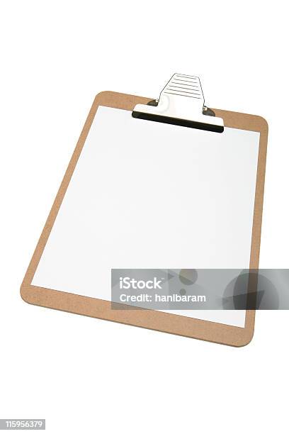 Clip Board E Carta Bianco - Fotografie stock e altre immagini di Affari - Affari, Ambientazione interna, Bianco