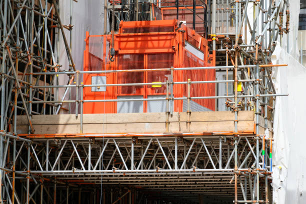 istock An electric hoist lift on a building site 1159565267