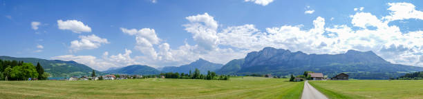 istock Panorama mountains in the Salzkammergut in Austria 1159565976