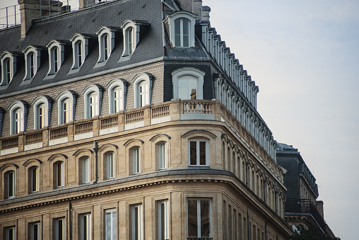 Paris, beautiful building, place Charles-de-Gaulle, luxury neighborhood in the center