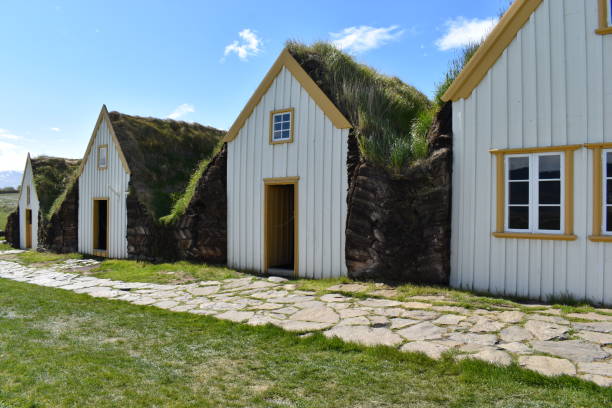 istock Grass-covered Houses in Glaumbaer in Iceland 1159567536