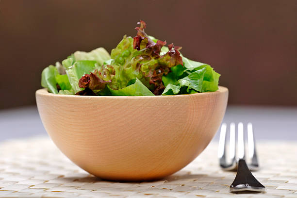 Fresh green salad stock photo