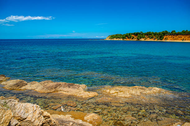 istock Greece island Skiathos beach in the sunny day 1159567649