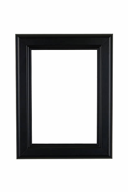 istock Picture Frame in Black, Classic Modern Style, White Isolated Background 115957086