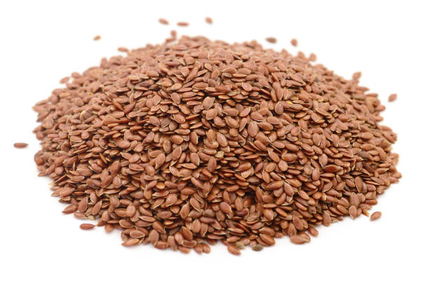 istock Heap of flax seeds. 1159571876