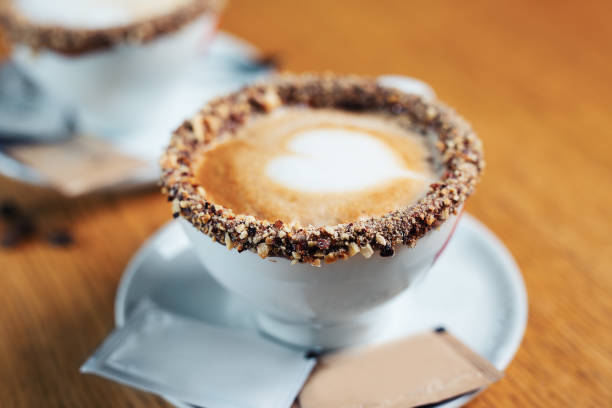 istock Two cups of coffee on the table 1159572040
