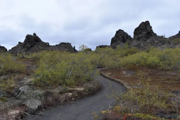 Photo of The lava field Dimmu Borgir in Myvatn, Iceland